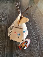 Indianer Tipi mit Figur