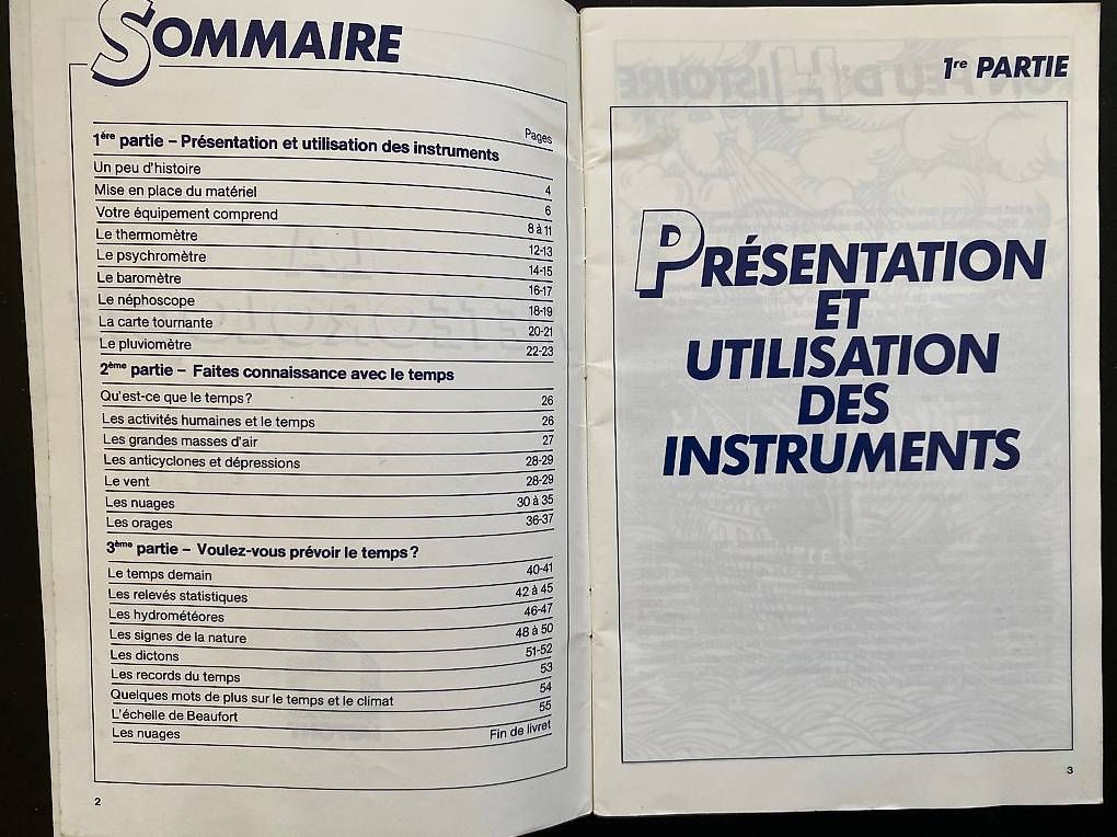 Spiele: Brochure "La météorologie", de Pierre Kohler – Gebraucht aus Zürich von Pascal_2bzx 1
