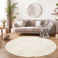 Flauschiger Shaggy Teppich Rund 200 cm - div. Farben 🔝 neu!
