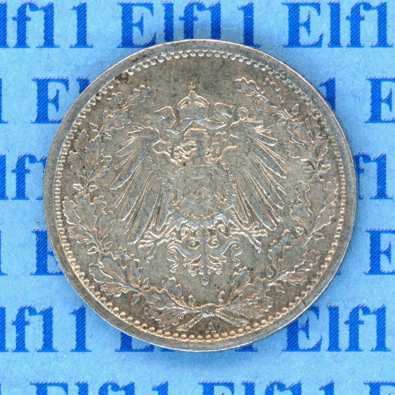 Tutti le monete: DEM___0.50 1918A -unz 1/2 Mark – Usato da Widnau venduto da Elf11 1