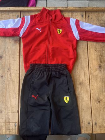 Puma Ferrari Anzug Kinder Rot/Schwarz Grösse 2T