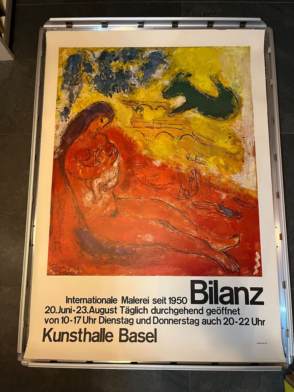 Posters & Illustrations: plakat marc chagall ausstellung basel – D'occasion à Emmenmatt par flyrecords