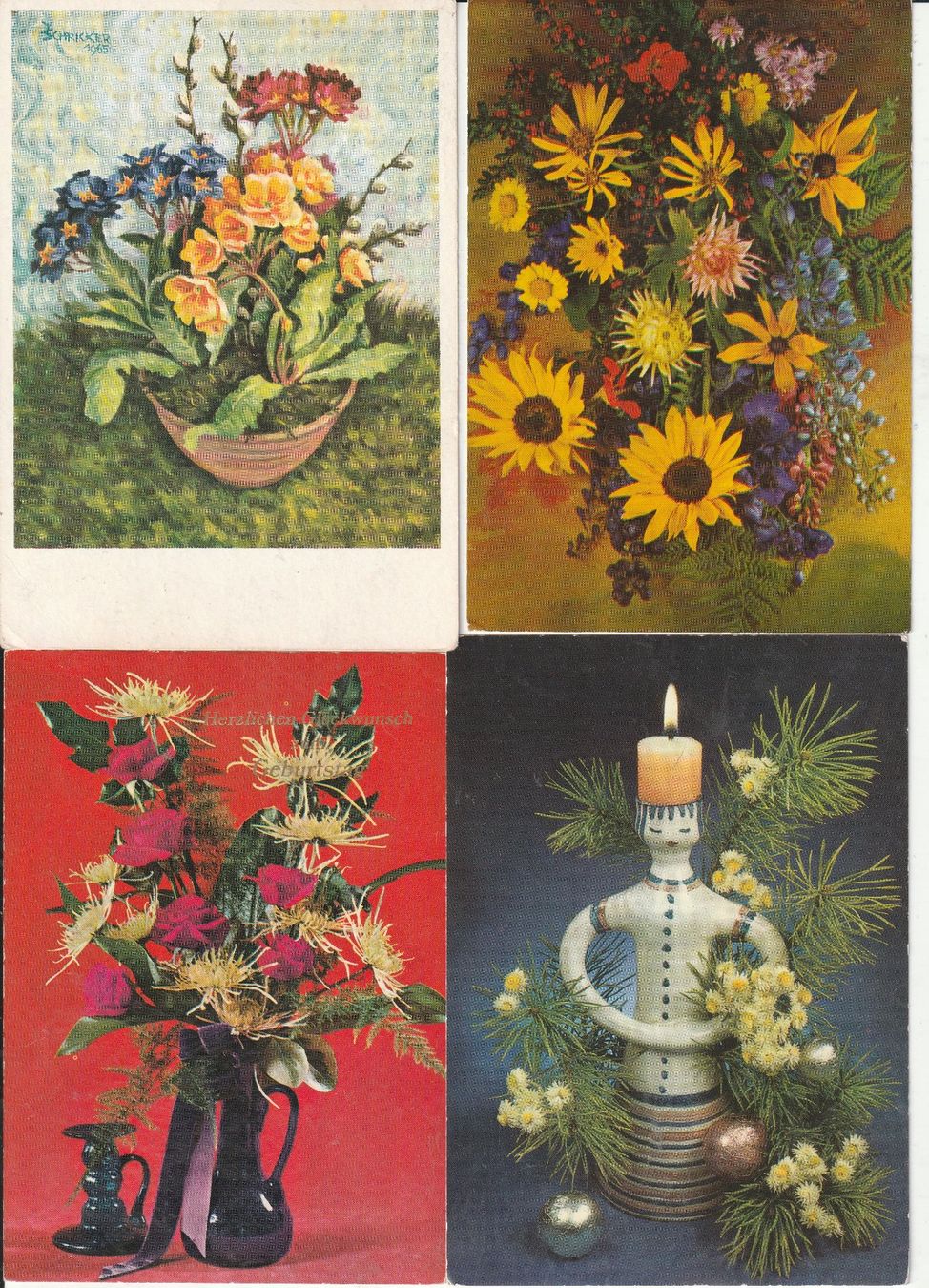 Ansichtskarten: 36 Scöne Blumenkarten – Gebraucht aus Lumbrein von made02 6