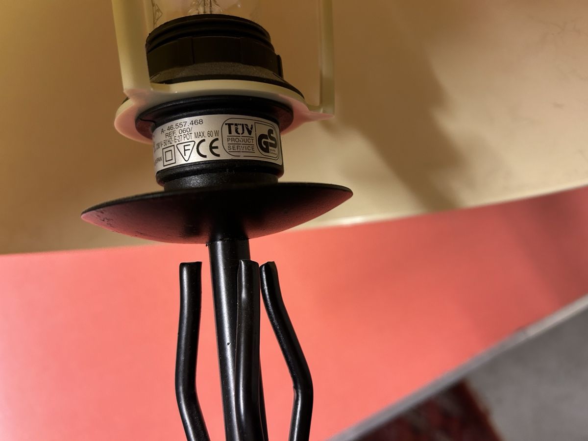 Lampade: Retro Tischlampe mit Kunststoffschirm Jugendstil-Design – Usato da Lanzenhäusern venduto da vic63 8