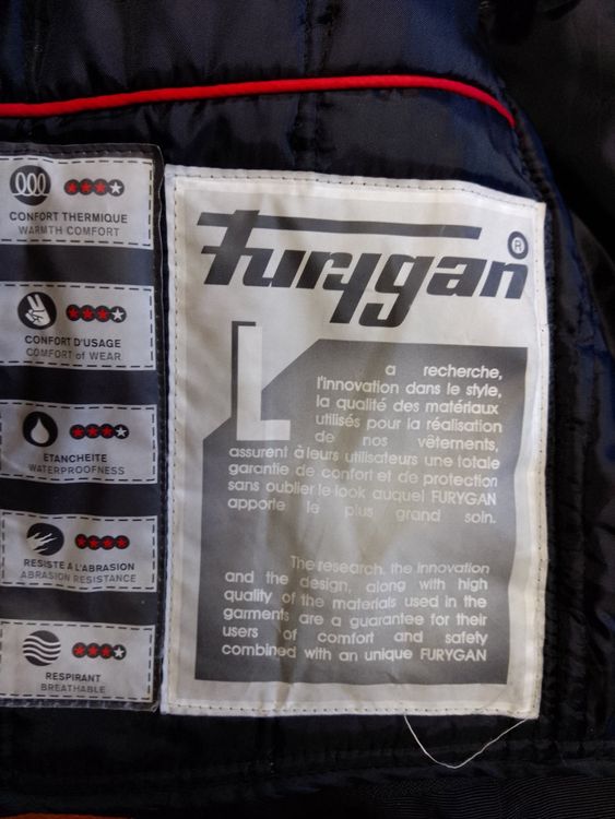 Giacche: Veste moto Furygan Vertigo XL toutes saisons noir/blanc – Usato da Noréaz venduto da Jeanneretp 4