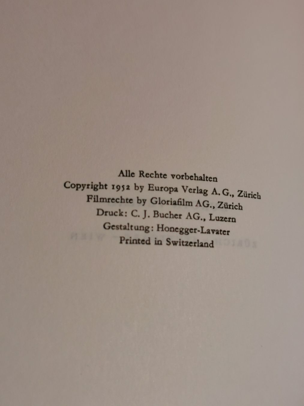 Libri: Antikes Buch Palace Hotel 1952 – Usato da St.Gallen venduto da wanderin6 1