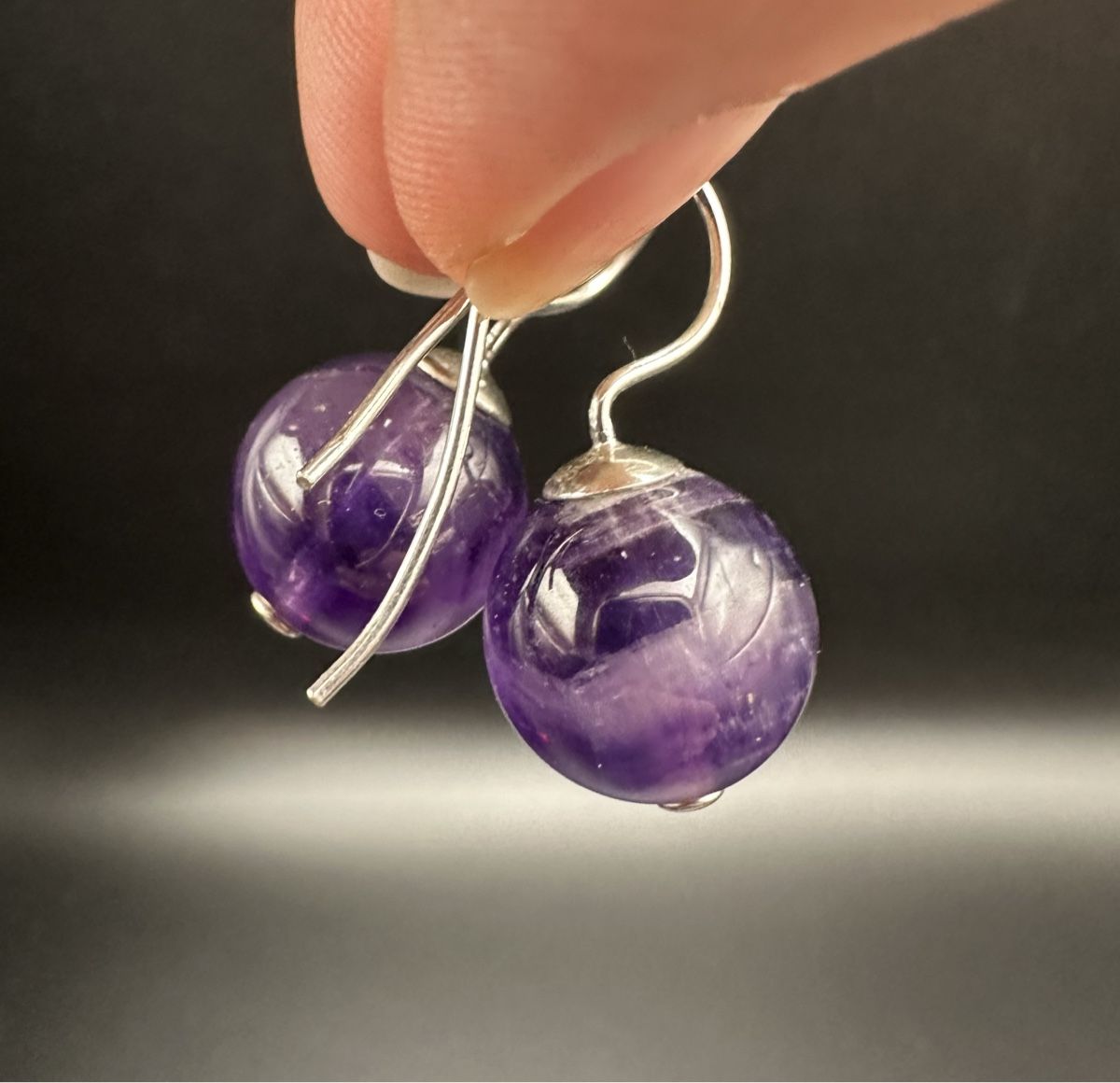 Ohrringe & -stecker: Ohrringe mit Amethyst – Gebraucht aus Lamone von LaCantinaMagica 1