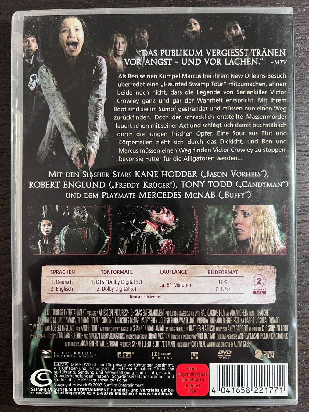 Alle DVDs: Hatchet – Gebraucht aus Zürich von FilmFreunde 1