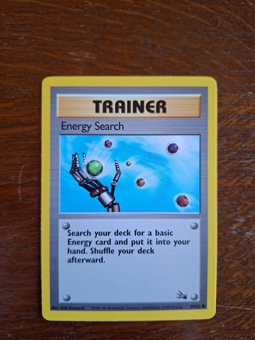 Pokémon Sammelbilder & Trading cards: Pokemon Energy Search Fossil Set 59/62 – Gebraucht aus Giornico von ale_lc8k