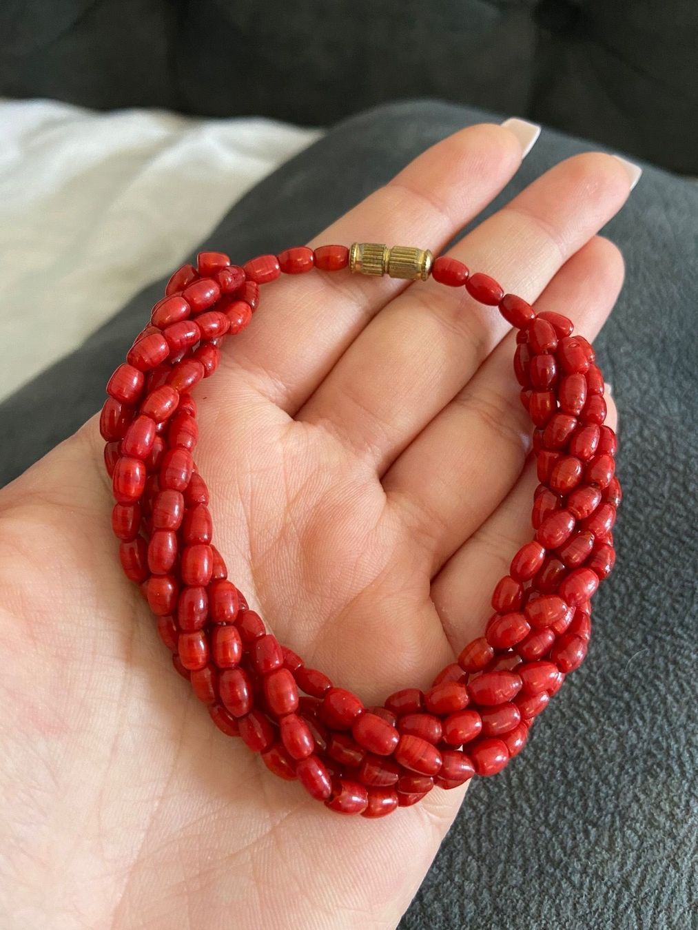 Bracciali & Braccialetti: Bracelet avec pierre rouge – Usato da Montreux venduto da Perledor 1