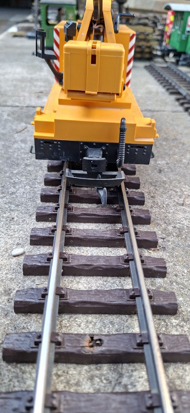 LGB Modellini di ferrovie: LGB Kranwagen Matra 4042 – Usato da Münsingen venduto da wd65 4