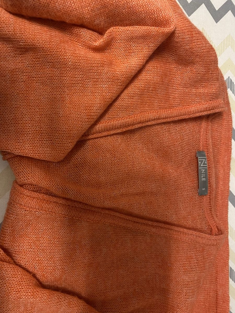 Nile Jacken: Nile Strickjacke Orange Gr.S - Wollgemisch, warm – Gebraucht aus Thun von Rolbabs 1