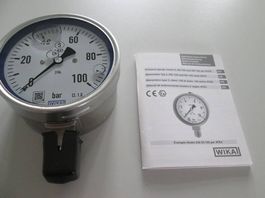 Manometer WIKA 0-100 bar, 1/2" (2090-TWH)