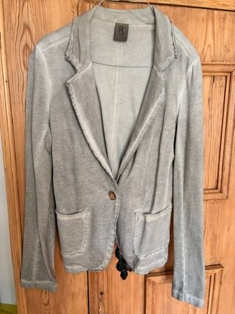 stylischer grauer Blazer "für drüber", Gr. 38