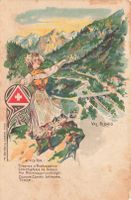 Val Blenio illustrazione Thermes Acquarossa Dangio litho