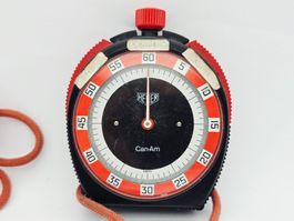 Heuer Can-Am Stoppuhr Vintage mit Box