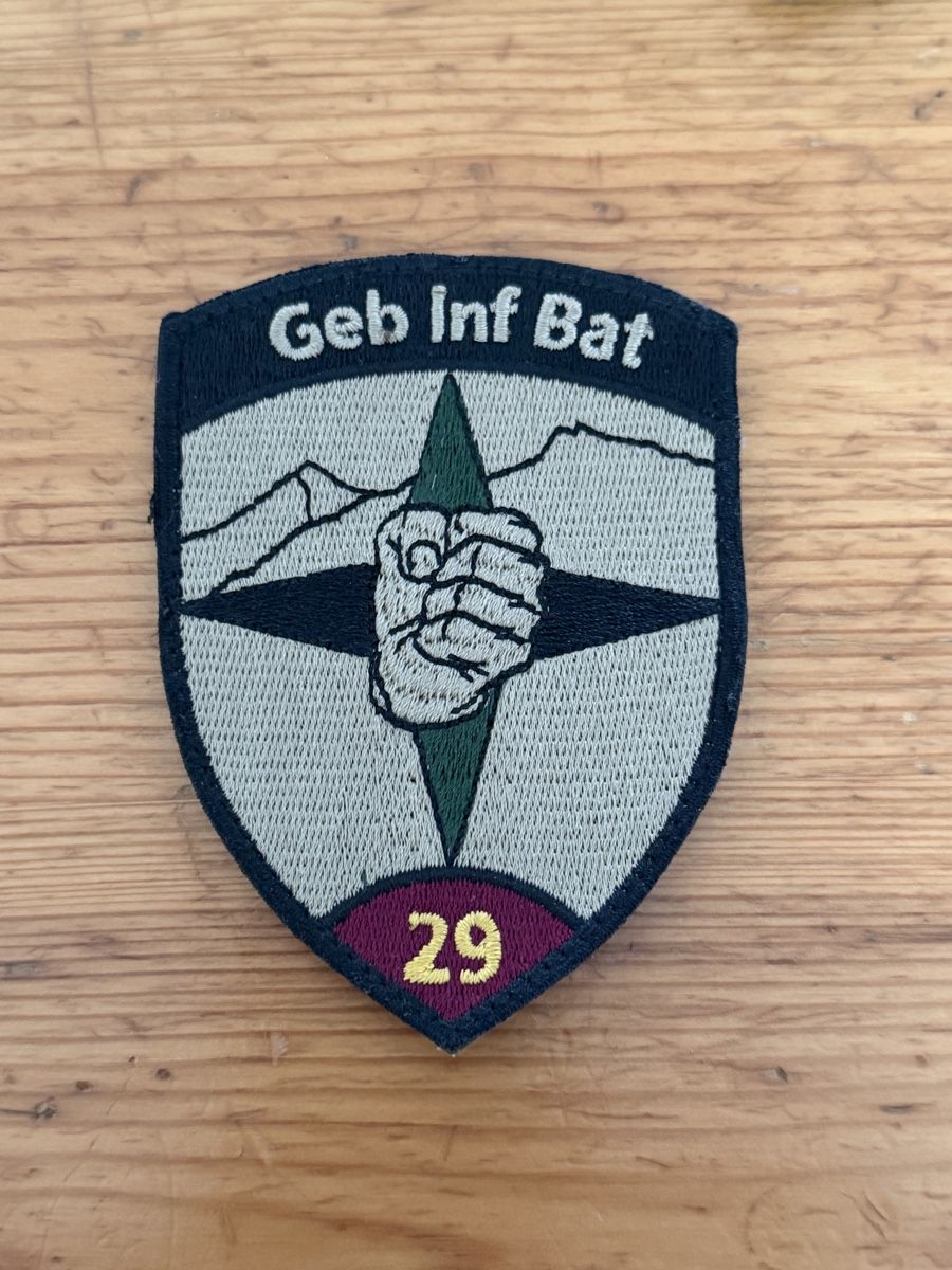 Schweizer Armee Placchette & Badge: Abzeichen Geb Inf Bat 29 Schweizer Armee  – Usato da St.Gallen venduto da rya_w2w6