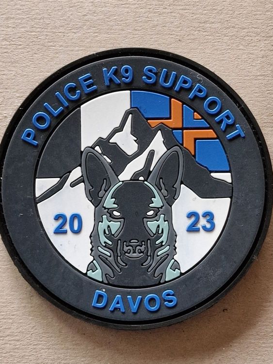 Polizeimemesshop Landshark K9 Rubber Patch - PVC Klettpatch Für Polizei & Hundeführer