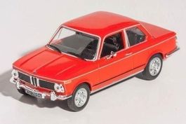 BMW 1602 Phase I 1966-1971 rot /schwarz  1:43 von DeAgostini