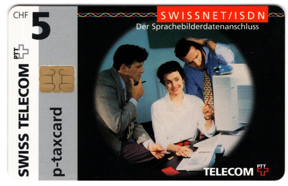 Telecom SwissNet, ISDM I - seltene Chip Geschenk Taxcard (Neu (gemäss ...