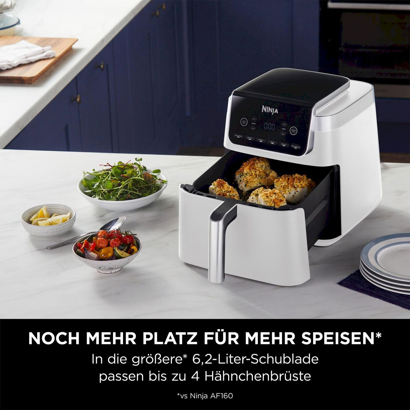 Küchengeräte: Ninja AF180EUWH Heißluftfritteuse Weiß – Neu und originalverpackt aus Bottighofen von zaap 6