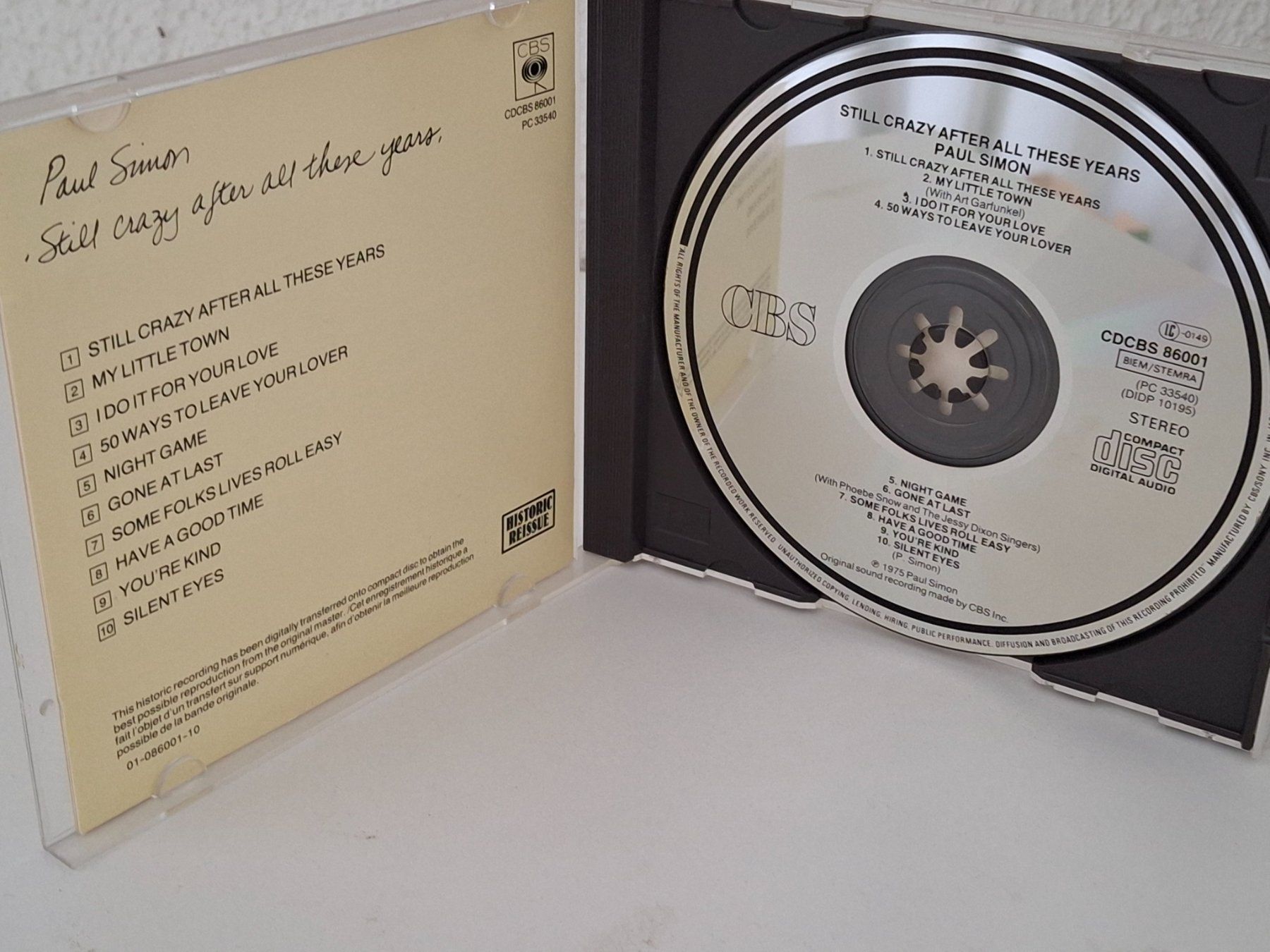 CD: CD Paul Simon -  Still Crazy After All These Years – Usato da Aarberg venduto da Jackup1 2