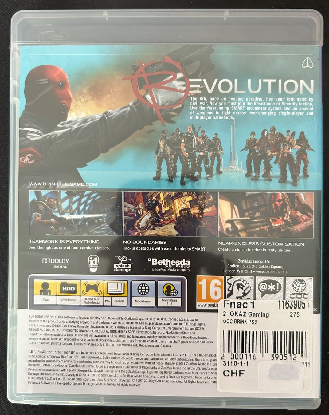 Spiele: PS3 game "Brink" – Gebraucht aus Corminboeuf von Ld6NVToZQe 1