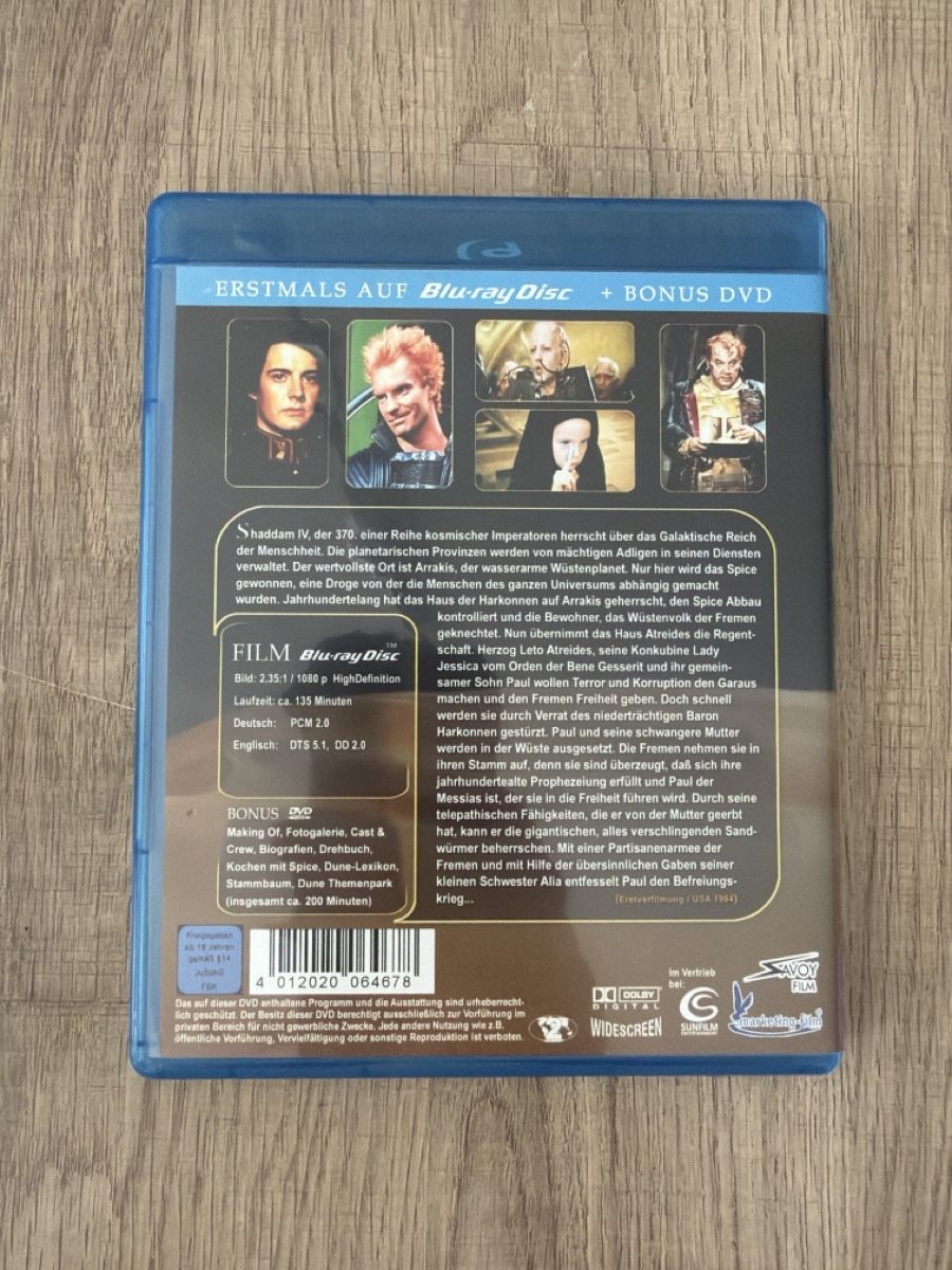 Alle DVDs: Dune (1984) BluRay – Gebraucht aus Hagendorn von masterchieff 1