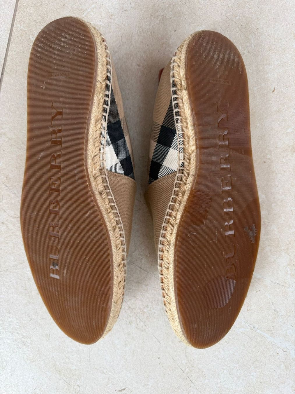 Burberry Scarpe da uomo: Burberry Canvas Check Espadrilles, Size 42 – Usato da Wilen b. Wollerau venduto da ccgold 4