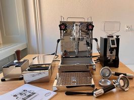 Kaffeemaschine ECM Mechanika V Slim, Eureka Mignon, Zubehör
