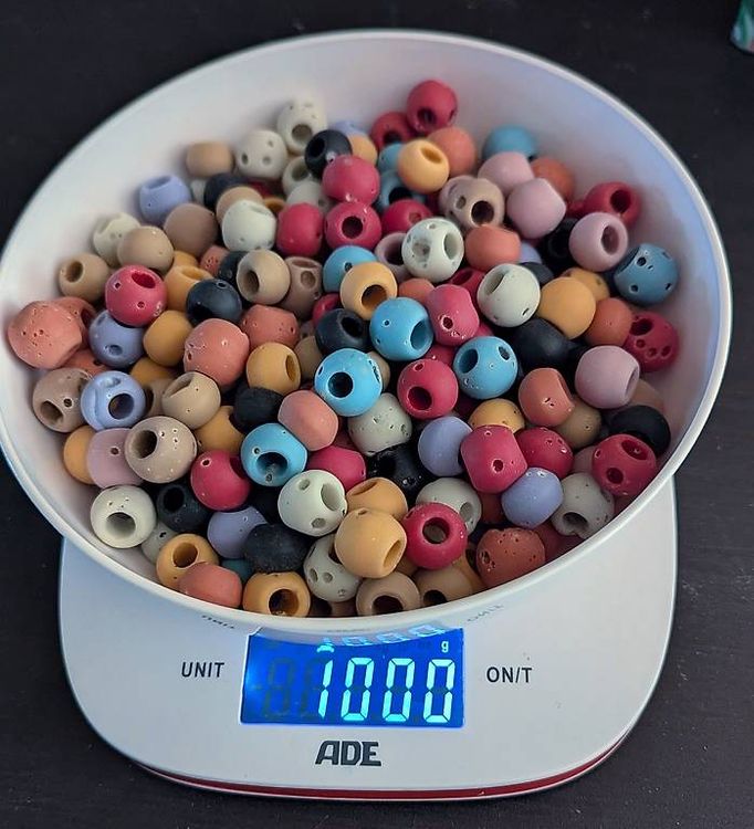 Lot De Perles Anciennes En Pâte De Verre - Jaune Pâle - 23gr - XIXe Siècle - Italie/Bohême
