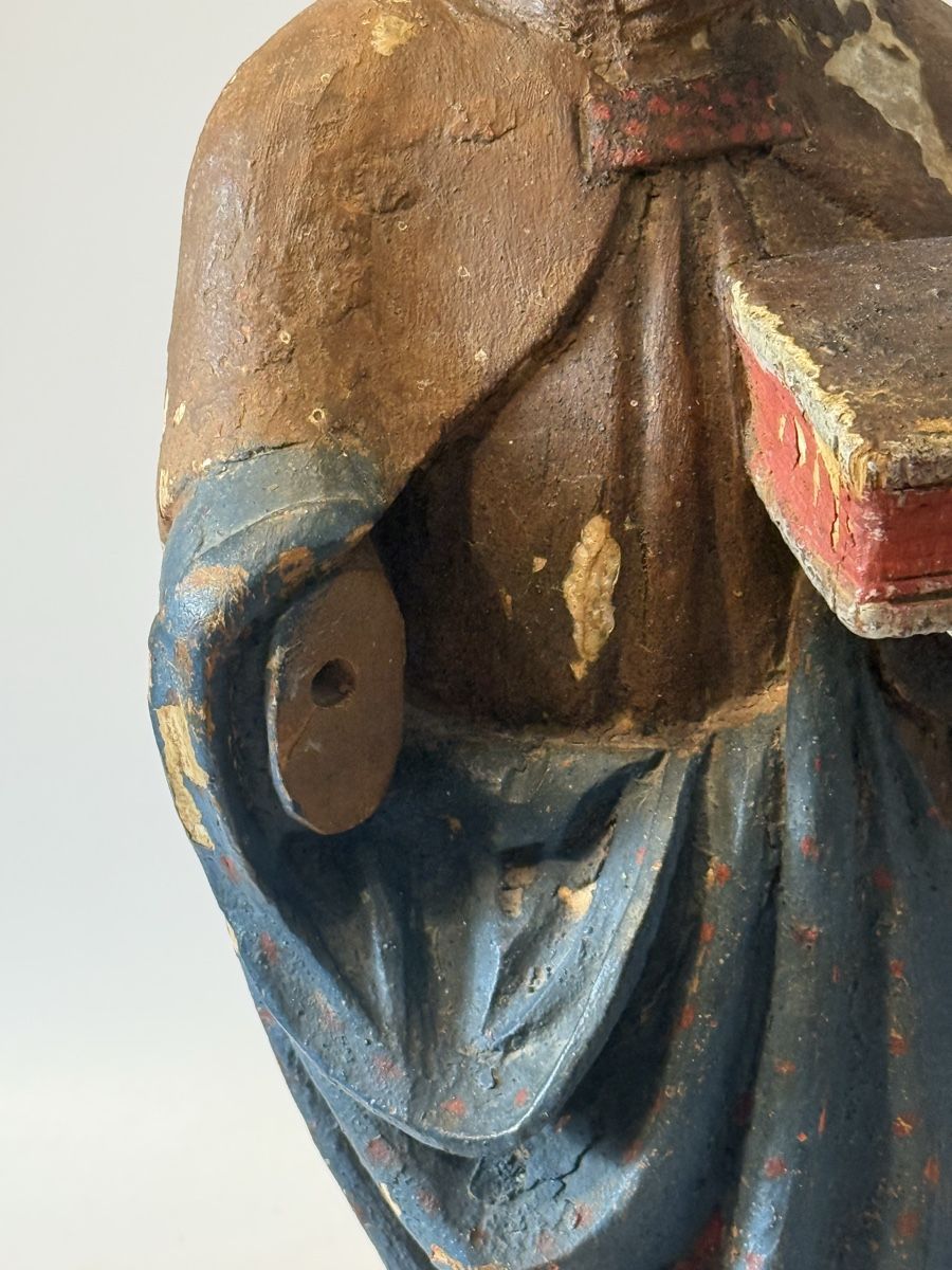 Statuette: Alte geschnitzte Bischofsfigur Holz ca. 60 cm – Usato da Grenchen venduto da swiss.antiques 3