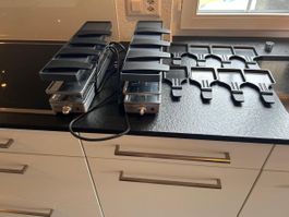 Racletteofen 2x4 Pfännchen KOENIG 16 Pfännchen gut erhalten