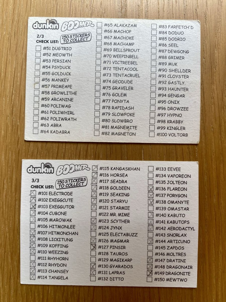 Pokémon Sammelbilder & Trading cards: 2x Pokemon Dunkin Boomer – Gebraucht aus Haldenstein von lisipe 1