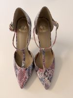 Chic Schlangenleder schuhe in Rosé/Grau