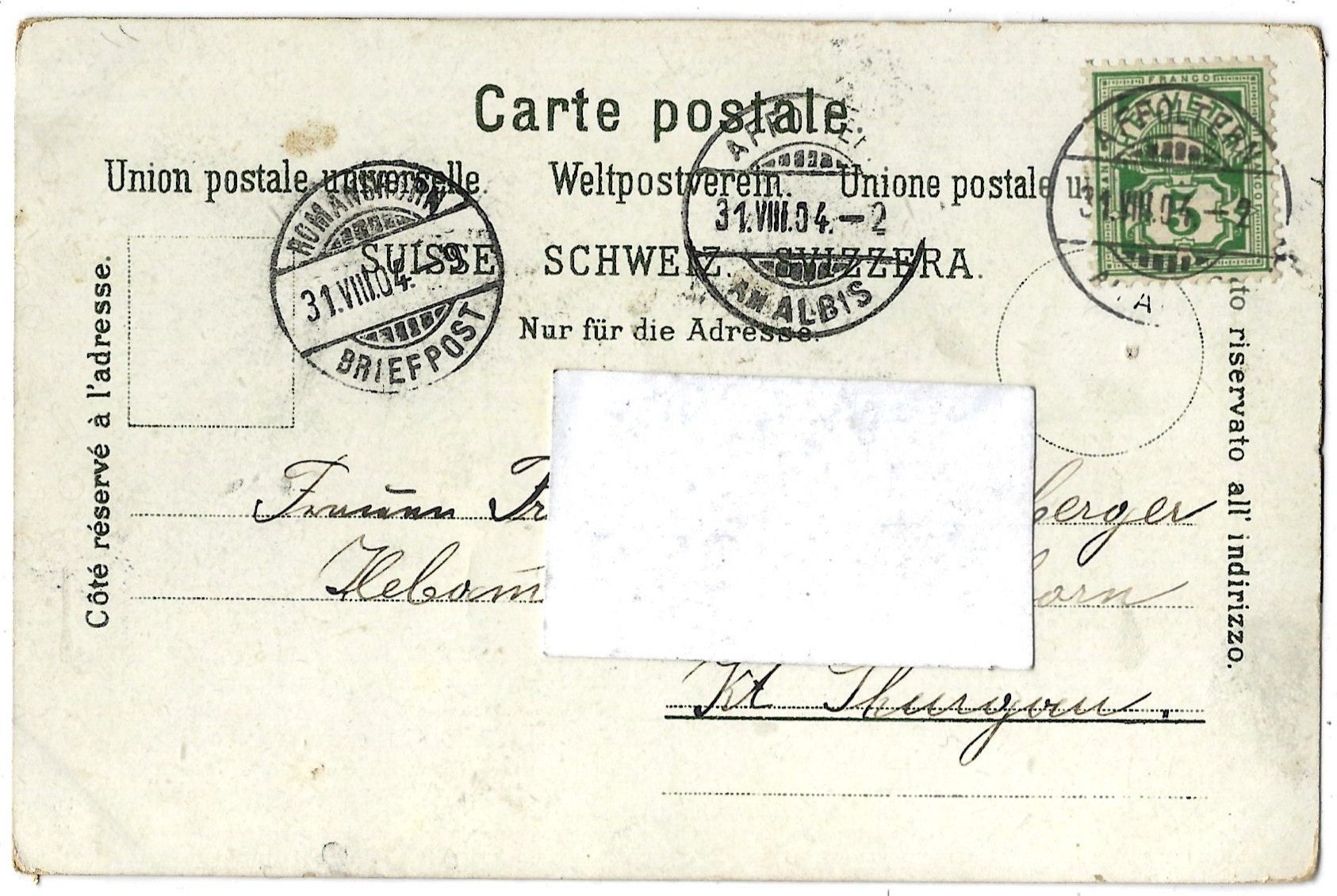 Cartoline postali: B e r g k r a x l e r   i m   G e b i r g e . – Usato da Bütschwil venduto da Jackson1A 1