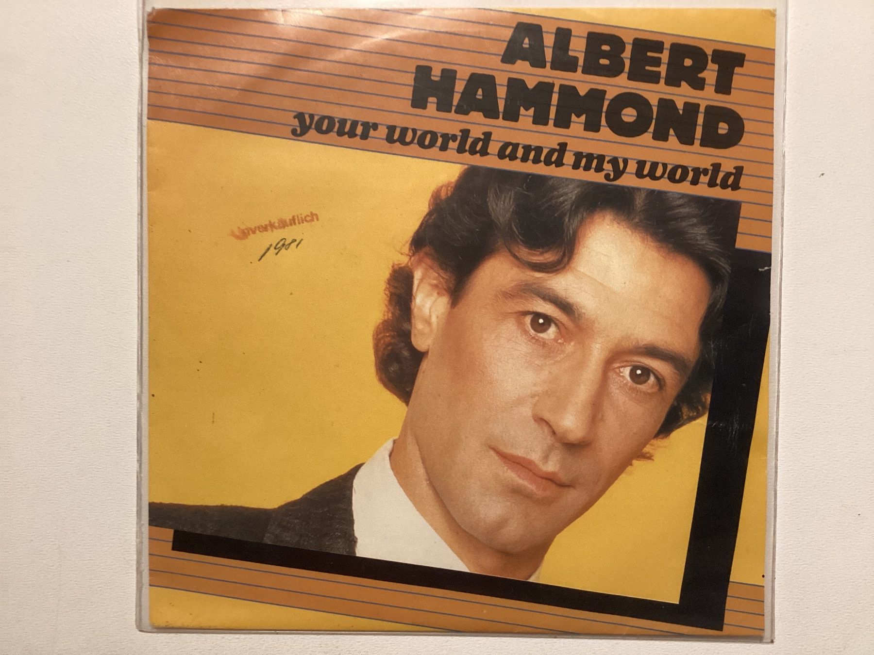 Dischi in vinile: Albert Hammond Single - Your World And My World – Usato da Gutenswil venduto da Hamzian