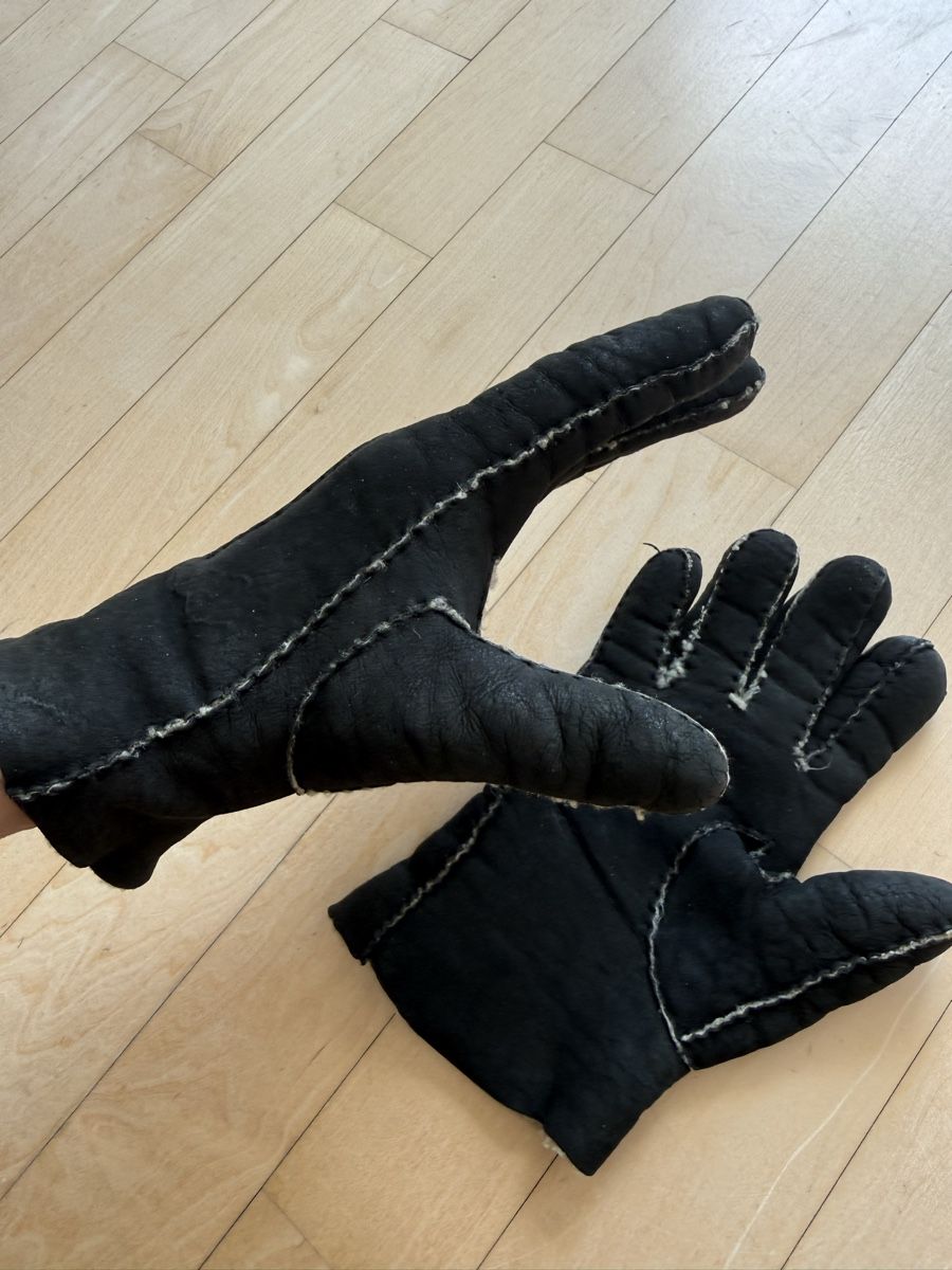 Guanti & manicotti: Lammfell Handschuhe mit Wildleder – Usato da Uster venduto da Schangnau87 4