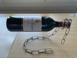 Weinflaschenhalter - schwebende Kette