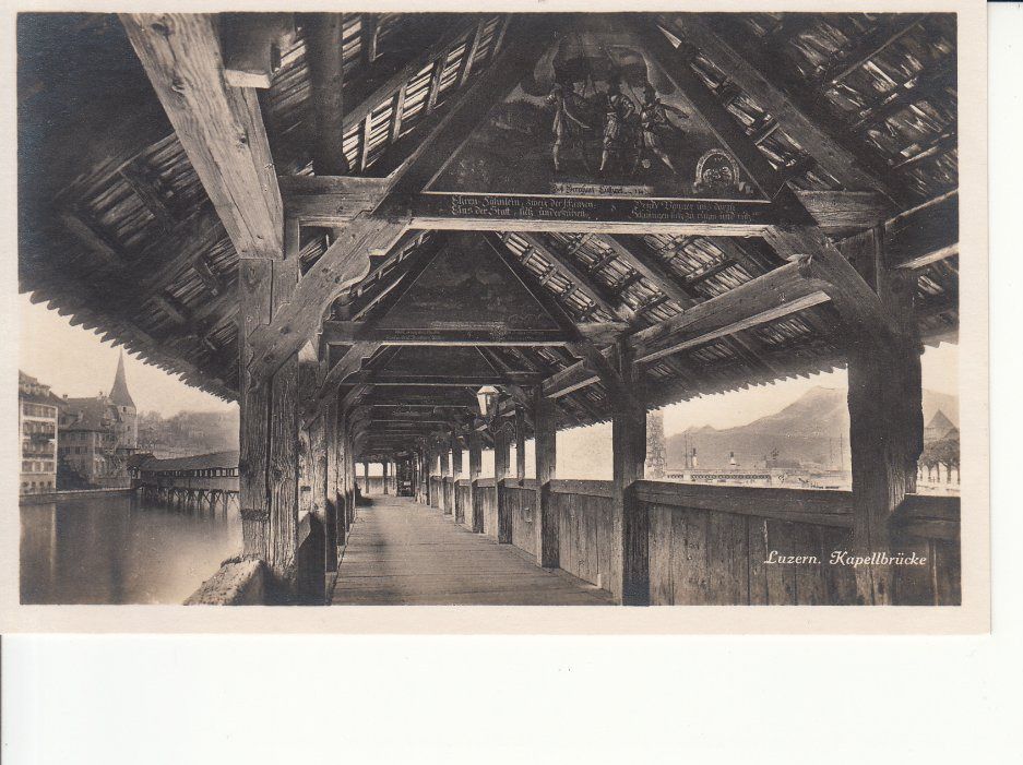 Cartoline postali: Luzern Kappellbrücke ca. 1930 – Usato da Bürglen TG venduto da StampGraf