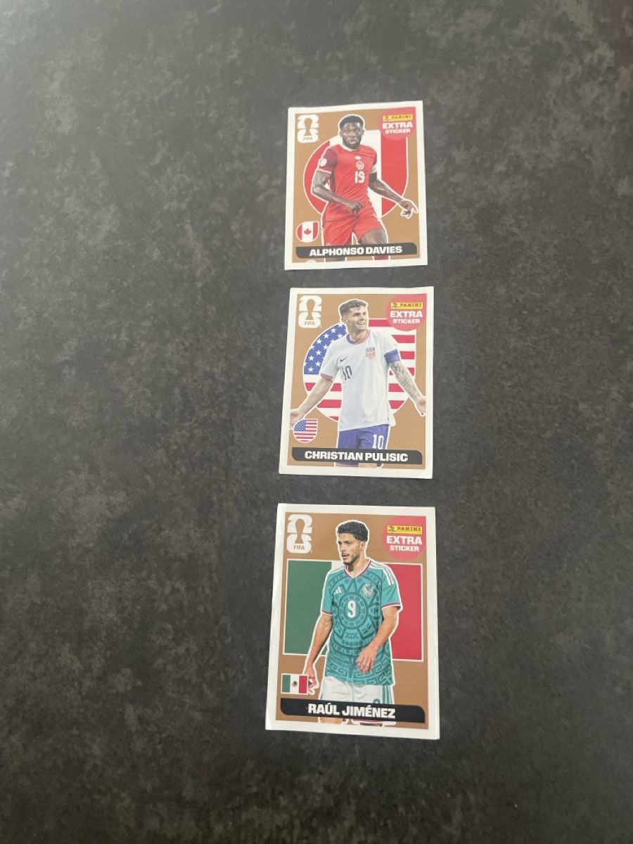 Panini Carte collezionabili: Extra Sticker Davies , Pulisic ,Jiménez  – Usato da Muri b. Bern venduto da a_3074