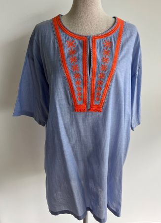 NULU Kleid Tunika bestickt, Gr. 40 - CHF 99.95
