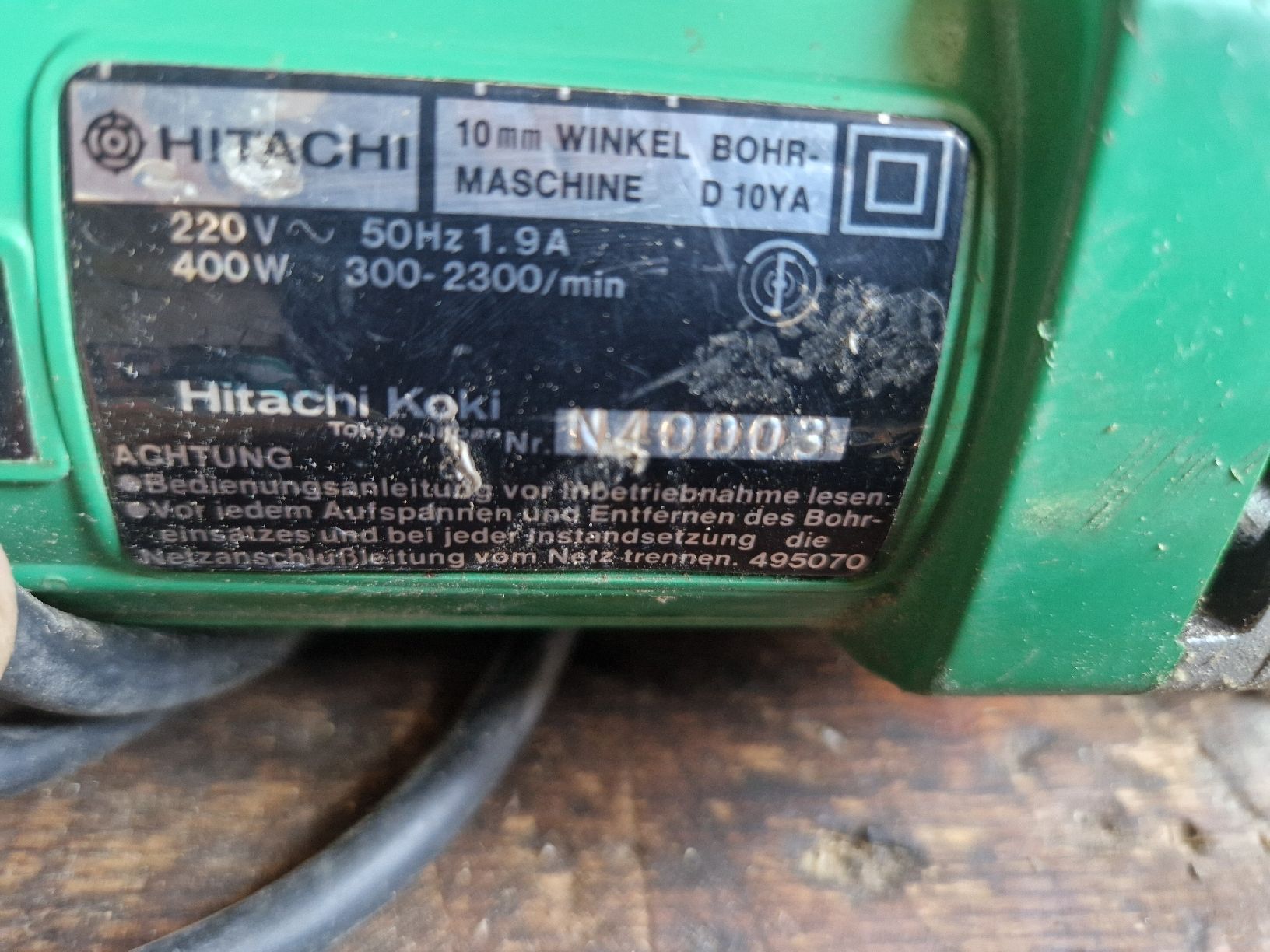 Hitachi Alle Werkzeuge: Winkelbohrmaschine Hitachi – Gebraucht aus Knutwil von mey_cm9n 2