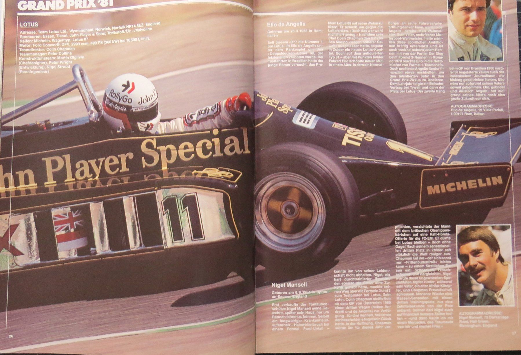 Documenti: Programm Formel 1 in Hockenheim von 1981 – Usato da Ettingen venduto da campione_1 2
