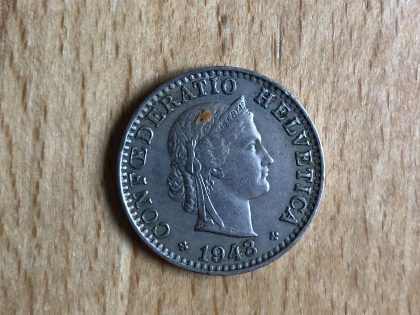 Tutti le monete: 20 Rappen 1943 B Schweiz – Usato da Basel venduto da Cambes