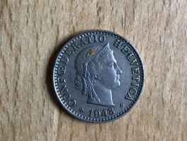 20 Rappen 1943 B Schweiz