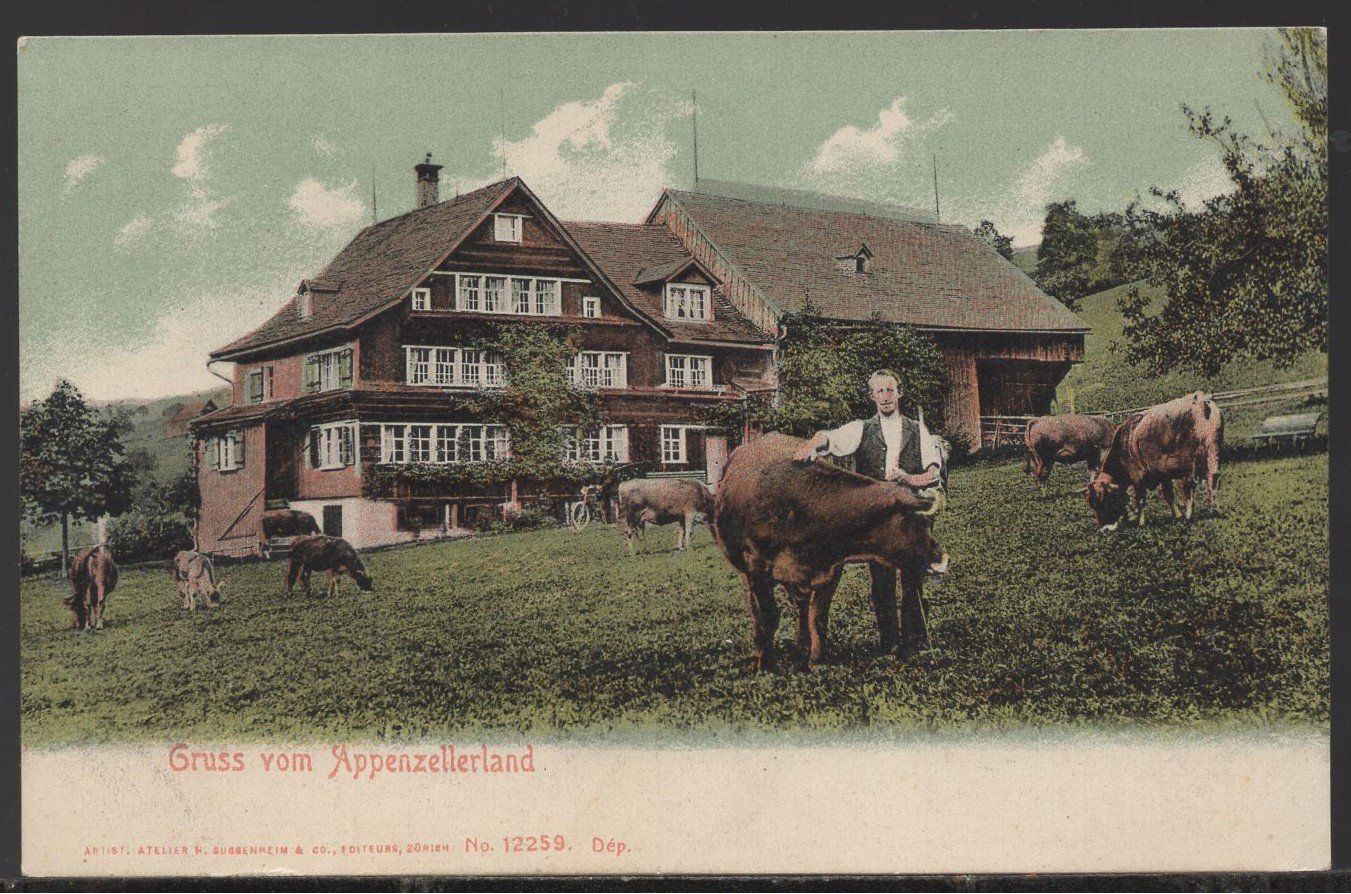Ansichtskarten: Gruss vom Appenzellerland    1908 – Gebraucht aus Aarau von kufi44