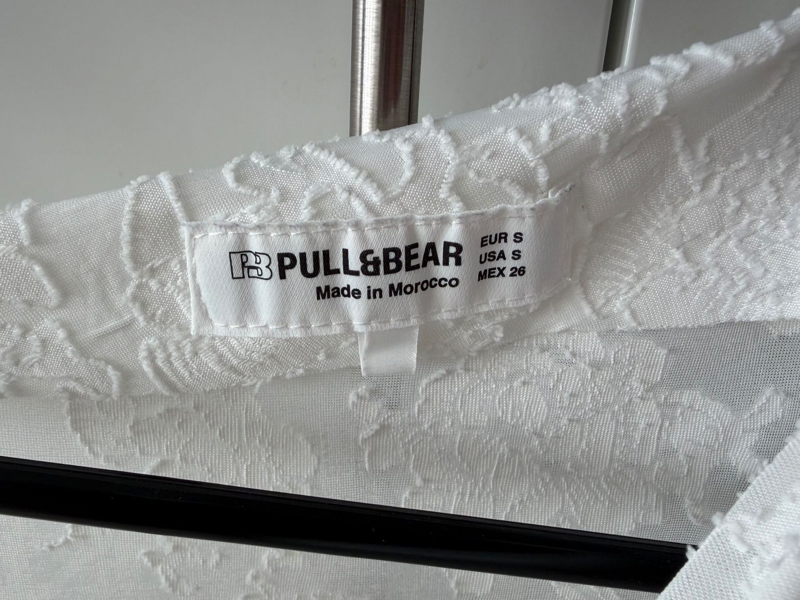 Pull&Bear Top: Pull&Bear Top weiss gemustert – Nuovo (secondo la descrizione) da Rain venduto da Rasala3 2