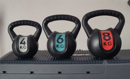 Kettlebell set 4 kg 6 kg 8 kg