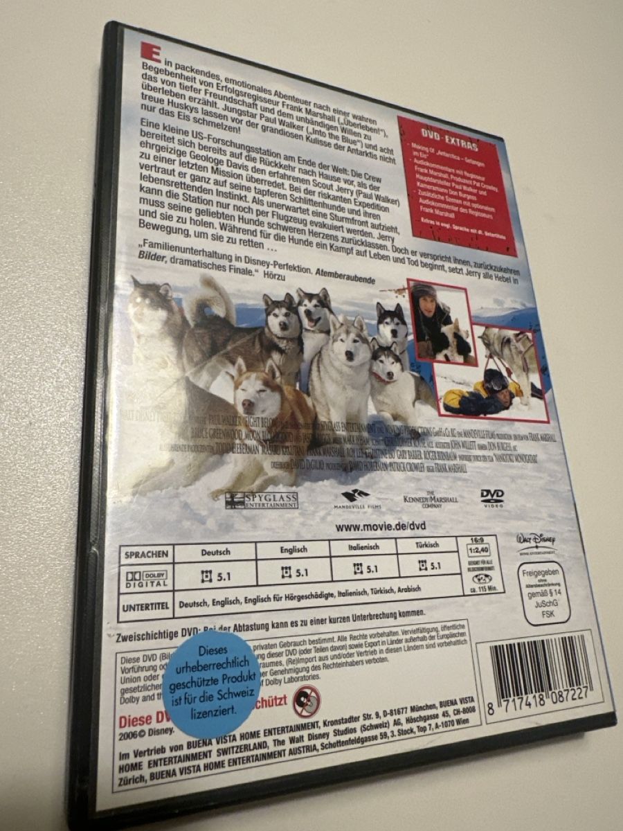 Tutti i DVDs: DVD Antarctica gefangen im Eis – Usato da St. Gallen venduto da Ellly 1